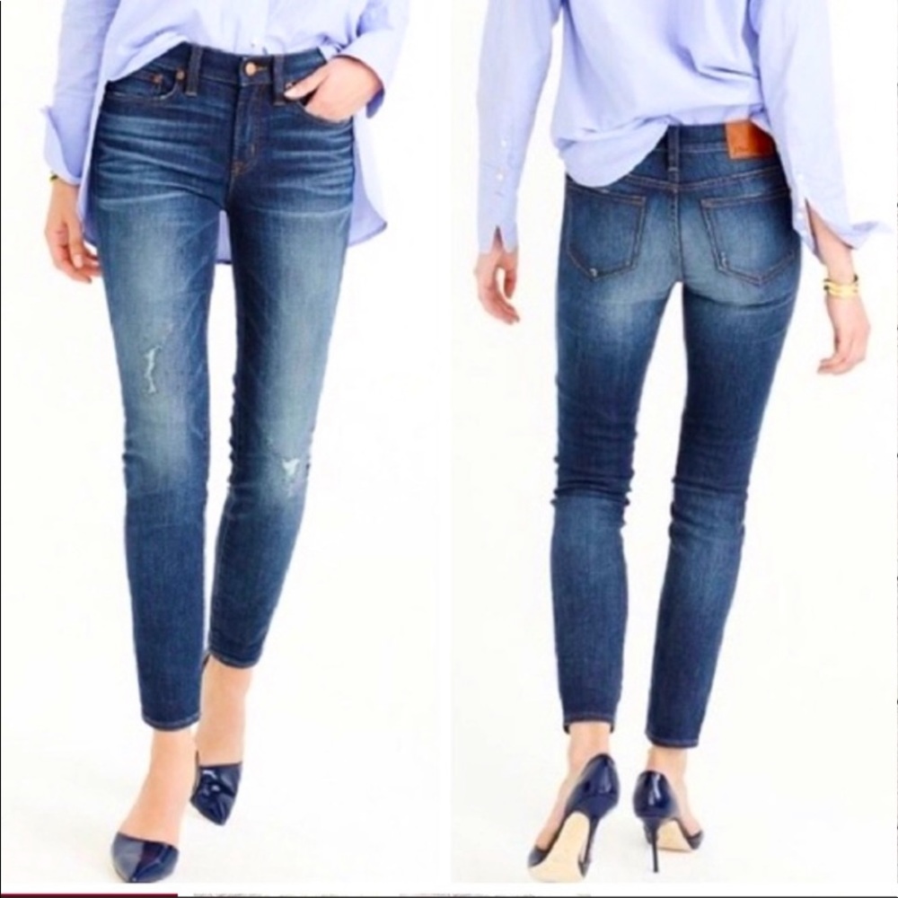 J. Crew jeans Toothpick Distressed